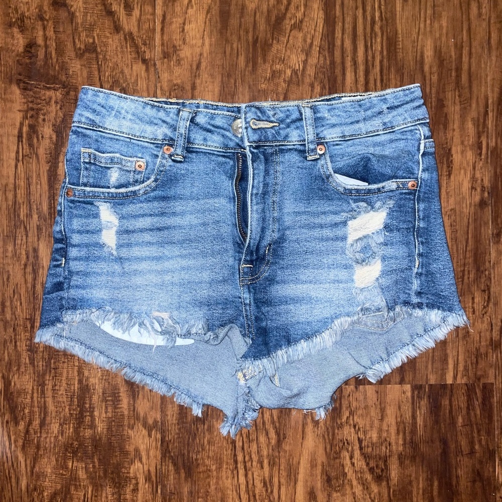 Denim shorts